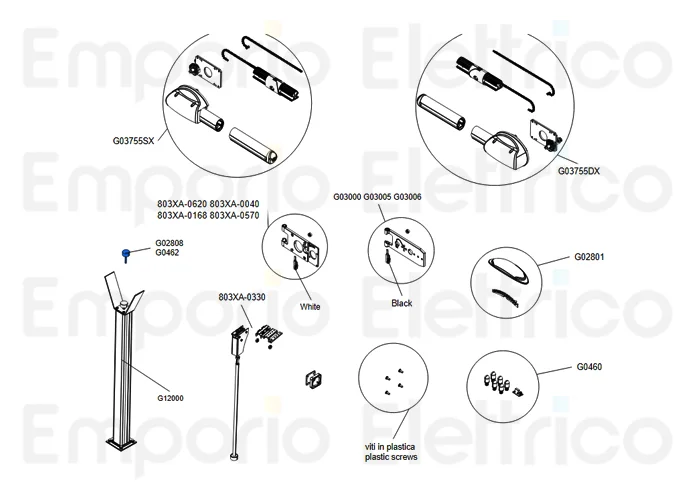 came repuesto original tope de la barra de goma g0462 119rir096