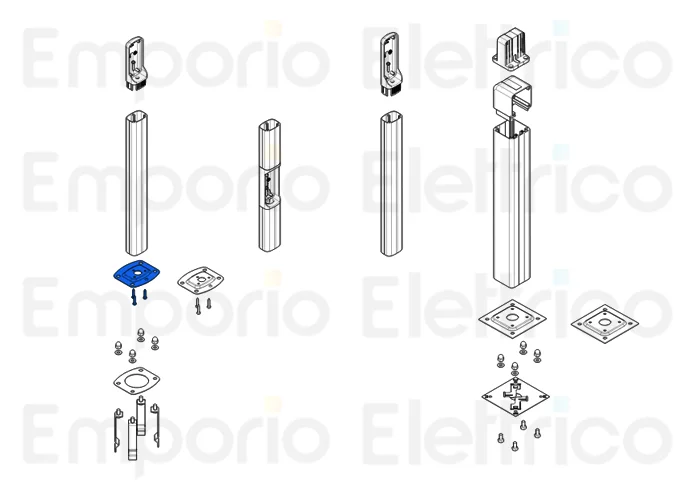 came repuesto original de la base de la columna 52x38mm 119rir147