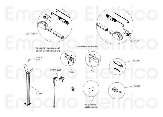 came repuesto original de la tarjeta luz intermitente de cúpula gard 119rir242