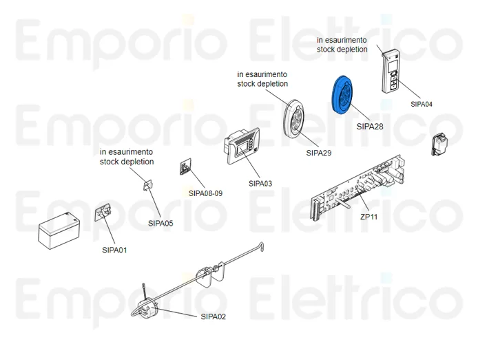 came repuesto original selector funciones sipa28 119rip166