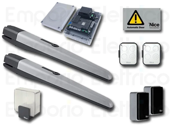 nice kit para automatización de puertas batientes 24v serie toona toona4024bdkce